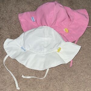 iplay Pink and White Toddler Sun Hats